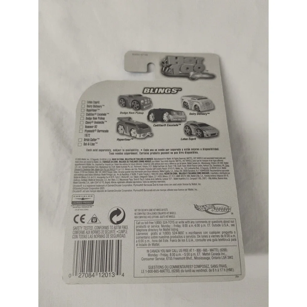 2004 Hot Wheels #053 Blings‎ Plymouth Barracuda 1972 First Editions 53/100